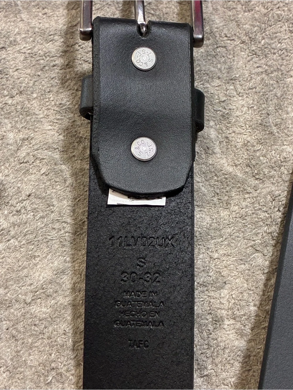 NWOT - LEVIS STRAUSS Genuine Leather Mens Black Belt